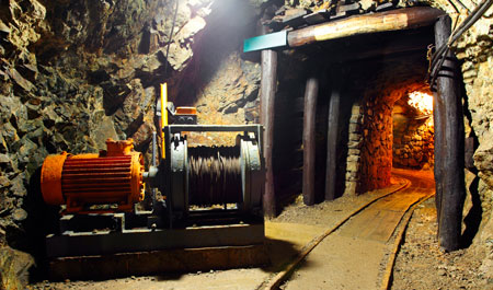 Inside a mine